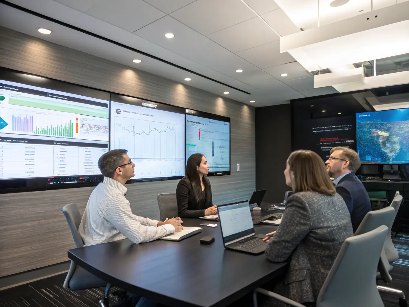 A visual representation of technology integration within a business setting, highlighting enhanced operations and improved efficiency.